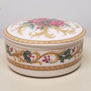 Mikasa Holiday Orchard Covered Box Candy Dish